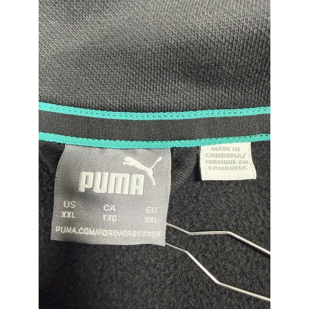 Puma Mercedes AMG Petronas Track Jacket Mens 2XL Black Full Zip Racing F1